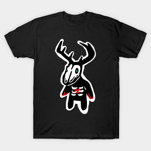 Wendigo buddy little baby wendigo bae cute chibi T-Shirt by sandpaperdaisy